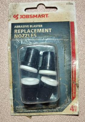 3774098 Jobsmart Abrasive Blaster Replacement Nozzles 4 Pc