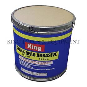King 657807401204 50lb Sand Glass Bead Media Material For Sandblaster Sandblasting Abrasive
