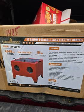Landhonor Lhr-sbc19 19 Gallon Benchtop Sandblasting Cabinet
