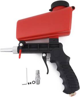 Liyou 313052731762 1/4 Inch Portable Air Sandblasting Gun Hand Held Sand Blaster Paint Rust Remover