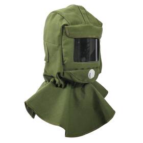 Cta-0052 Luckyhigh Green Canvas Sand Blasting Hood Cap Sandblaster Shawl Face Protective Gea