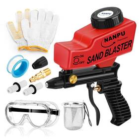 Np-asbx1-r Nanpu Air Sand Blaster Gun With Gravity Feed - Ceramic Nozzle Metal Body For Pai