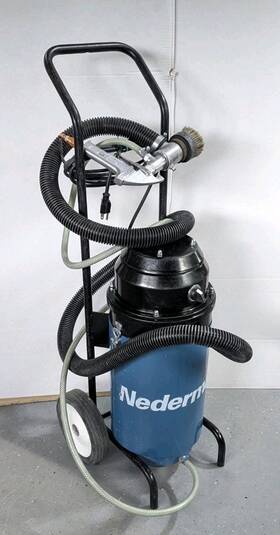 Sb-750 Nederman Dustless Sandblaster With 1000w Vacuum System Works Sweden Made