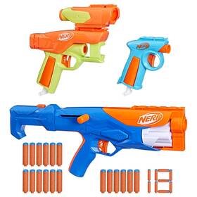 Nerf B0cslflknc N Series Gear Up Pack 3 Blasters 18 N1 Darts - Kids Outdoor Toy Gift Set