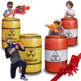 Ninostar B08r66f4dl 4 Pack Inflatable Battle Battlefield Barrels Great For Party Laser Tag