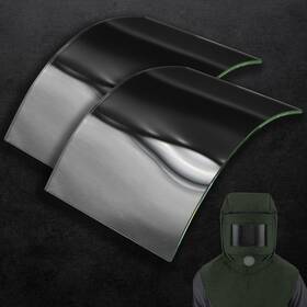 Okqx 744759230034 2-pack Sandblasting Hood Replacement Lens - 4mm Tempered Glass Shields For Most