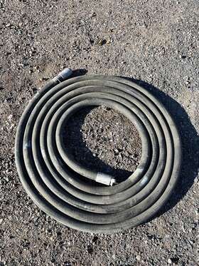 7244-1500 Parker Series 7244e 1-1/2 Inch Id X 50ft 4-ply Sandblast Hose With Couplers Clemco