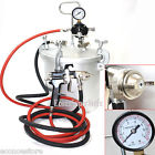 Pressure 2.5g Spray Pot Paint Gallon 10ft Hoses 2-1 Gun Tank 2 Prices 10 Liters