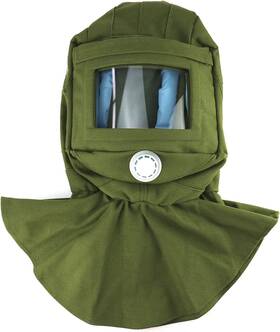 Qwork 445055145130 Sand Blasting Hood Cap Shawl Sandblasting Mask Anti Dust/wind Sandbla
