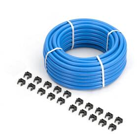 T25100 Redrock Performance Aluminum Air Compressor Piping System - 3/4 Inch X 100ft Hdpe Hose With Pipe Clip