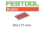 490387 Rubin - P50 Grit Abrasives X133mm 50 Festool Pack 80mm