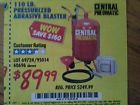 Save Lb. Abrasive 110 Pressurized 160.00 89.99 Blaster