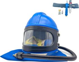 Shunjie 705353575334 Sandblaster Helmet Safe Air Feed Sandblast With Shoulder Protective Sand
