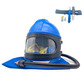 Shunjie 714427190489 Sandblaster Helmet Safe Air Feed Sandblast With Shoulder Protective Sa