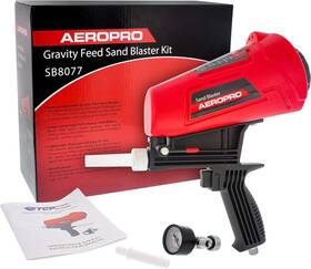 Sb8077 Tcp Global Gravity Feed Sand Blaster Gun Kit - Hand Held Blasting Spray