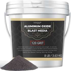 Aub09pmlgg4k Titggi Abrasive #120 Grit Aluminum Oxide Blast Media Medium 12 Lb Long-last Sand Blasting