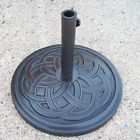 4235-us33-ab Umbrella Cast Black- Oakland Stand-antique Living Concrete