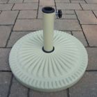4212-us28-cw Umbrella Rust- Oakland Cast White- Polyresin Stand-cream Living