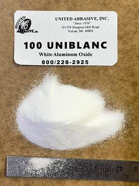 United Abrasive Incorporated Wao100-25 White Aluminum Oxide 25 Lbs - 100 Grit Medium Blast Cabinet Media