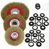 W2786862950157 Round Steel Plated Wire Brush Wheel For Bench Grinder