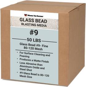 Wvn391143-a Winona Van Norman Glass Bead #9 Sand Blasting Media - Fine Size 80-120 Mesh 50lbs