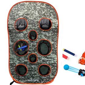 Wishery B07h8tgg77 Kids Large Target Shooting Practice Toy With Storage Net For Boys Perfec