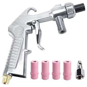 Wogoboo 601263593782 Sandblaster Kit Abrasive Sand Blasting Gun Spray Rust Remove With Air Quick