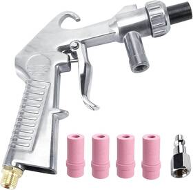 Wogoboo 705353930683 Sandblaster Kit Abrasive Sand Blasting Gun Spray Rust Remove With Air Quick