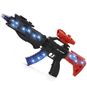 Zanktony B0fg2mzyqp Light Up Toy Gun With Sound Effects And Telescopic Barrel For Boys 3-7