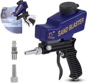 Ziopetru 744759510051 Sand Blaster Gun - Gravity Feed Sandblaster For Metal Wood Paint/rust Remov