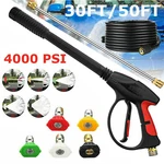 4000PSI High Pressure Car Power Washer Gun Spray Wand Lance Nozzle + Hose Kit Us. Fixed Price $51.75.