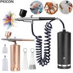 Airbrush With Compressor Painting Mini Spray Gun For Electric. Fixed Price $46.41.