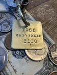 1955 Chevrolet 3100 Pick Up Truck Brass Key Fob Cameo Stepside Suburban. Fixed Price $16.95.