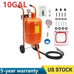 10 Gallon Portable Abrasive Blasting Tank 25 Psi Pressure Sandblaster W/ Nozzle. Fixed Price $129.19.