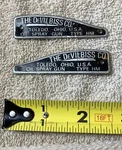 2 Vintage Devilbiss Toledo Ohio Spray Gun Aluminum Badge Medal Logo Label. Fixed Price $9.41.