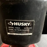 Husky H4820 Dual Action Sander 6 In Wheel 90 Psi Max Black Red. Fixed Price $19.99.