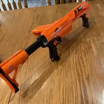 2008 Nerf N-strike Gear Up Orange Raider CS-35 Dart Gun Blaster Toy With Stock. Fixed Price $79.99.