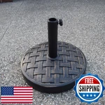Oakland Living Antique Bronze 40 Lb Round Plastic Concrete Patio Umbrella. Fixed Price $81.13.