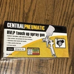 Central Pneumatic Hvlp Touch Up Spray Gun 1/4"-18NPS Lnlet 45PSI #46719 (e). Fixed Price $24.97.