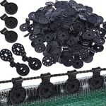 100PCS Black Plastic Clips - For Shade Cloth & Garden Netting Fixing. Fixed Price $12.99.