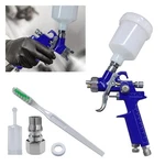 Mini Hvlp Touch Spray Gun With Mm Nozzle, 125 Cc Cup 0.8, White+blue. Fixed Price $24.22.