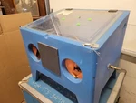 Cyclone Sandblaster W/ Gun Inner Dimensions 16X18X12"H Desktop Cleaner. Fixed Price $66.00.