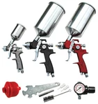 9 Pc. Hvlp Spray Gun Set. Fixed Price $177.99.