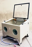 Sandblaster Cabinet Benchtop Abrasive Media Box W/blasting Gun. Fixed Price $209.99.