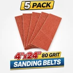 Ryobi Ridgid 4X24 Sander Sandpaper 80 Grit 5-PACK Sanding Wood Metal. Fixed Price $11.39.