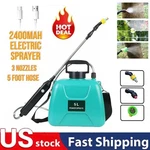 Rechargeable Electric Garden Plant Sprayer 1.35GALLON Battery Powered Us. Fixed Price $26.98.