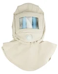 Qwork Blasting Hood Cap, Shawl Sandblaster Protective One Size, White. Fixed Price $37.39.