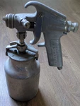 Metal Devilbiss Spray Gun TGA-514 + Bottle. Fixed Price $100.73.