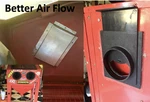 Harbor Freight Sand Blast Cabinet Air Flow Upgrades =1 Baffle +1 Gate. Fixed Price $39.88.