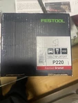 Festool P220 Grit, Granat, Convex Sanding Pad #497397, 100 Pack. Fixed Price $30.00.